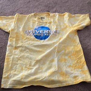 Universal Studios Yellow and Blue Tie-Dye Tee